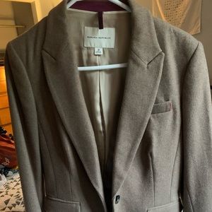 Wool blend blazer